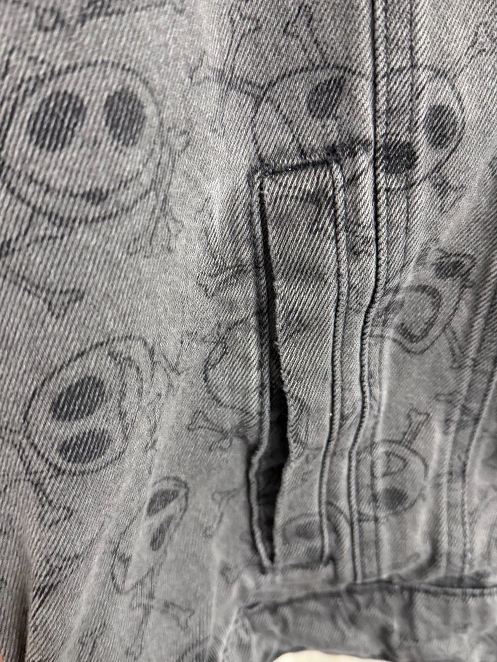 Disney The Nightmare Before Christmas Gray Denim Jacket - Picture 6 of 7